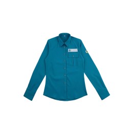 Order women's long-sleeved shirts online Custom-made left front chest pocket tourist attraction customer service center property management shirt supplier R372 Order women's long-sleeved shirts online Custom-made left front chest pocket tourist attraction customer service center property management shirt supplier R372